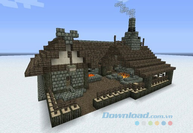 Mô hình nhà đẹp trong Minecraft