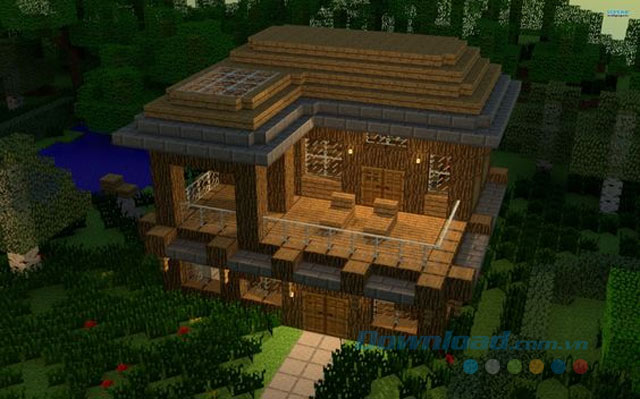 Mô hình nhà đẹp trong game Minecraft
