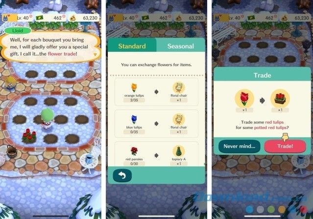 Animal Crossing: Pocket Camp có nhiều loại hoa hiếm