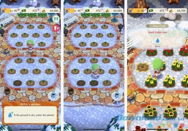 Dấu hiệu hoa khát nước trong Animal Crossing: Pocket Camp