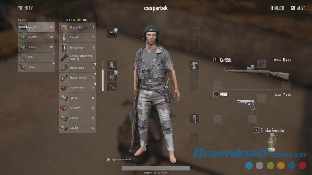 Lượm đồ trong PUBG