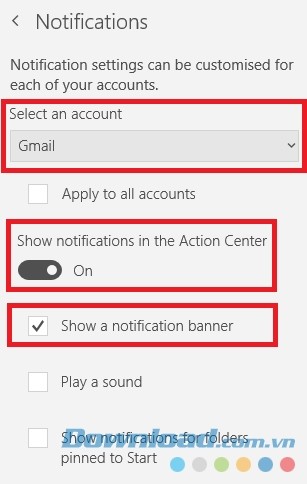 Hướng dẫn cách tắt thông báo Mail trên Windows 10
