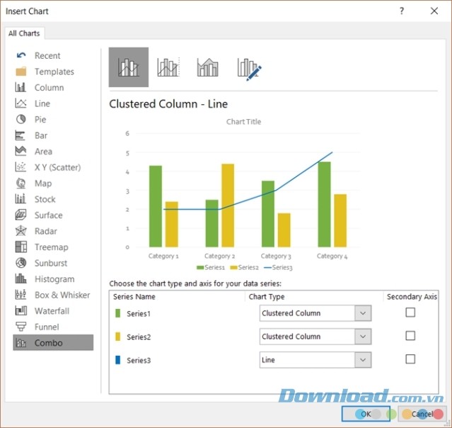 PowerPoint 2016 hỗ trợ tạo đồ thị