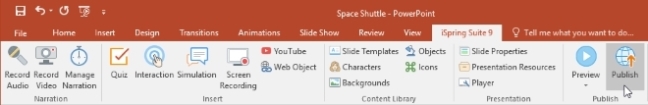Xuất bản bài giảng trong iSpring Suite 9