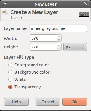 Ô tạo new layer mới trong GIMP
