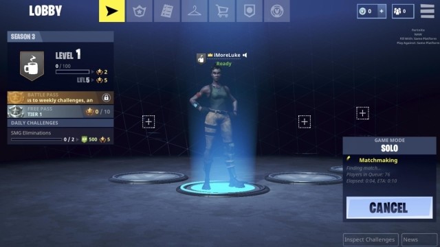 Lỗi chơi game Fortnite Mobile