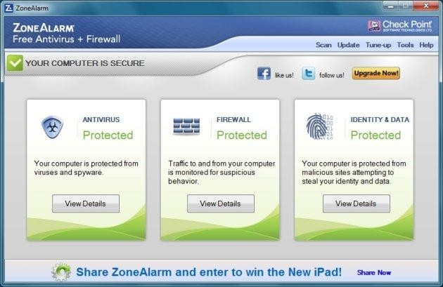 ZoneAlarm Free Antivirus + Firewall