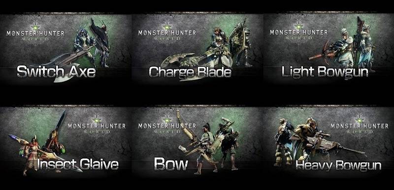 Vũ khí trong Monster Hunter World