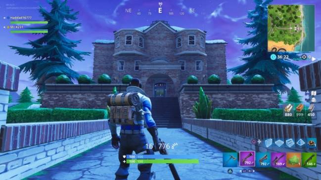 Dinh thự ẩn trong Fortnite