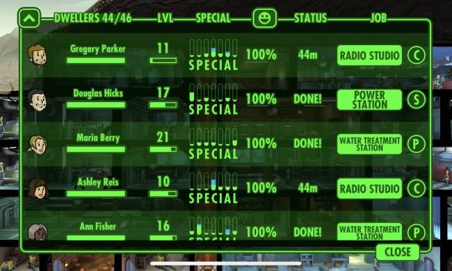 Duy trì chỉ số hạnh phúc cho nhân viên ở Fallout Shelter 