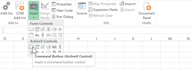 Nút thêm trong Excel