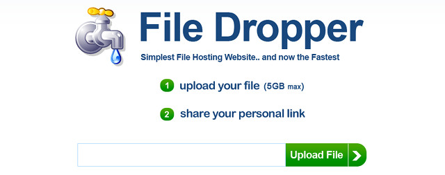 Gửi tệp tin kích thước tối đa 5 GB qua File Dropper