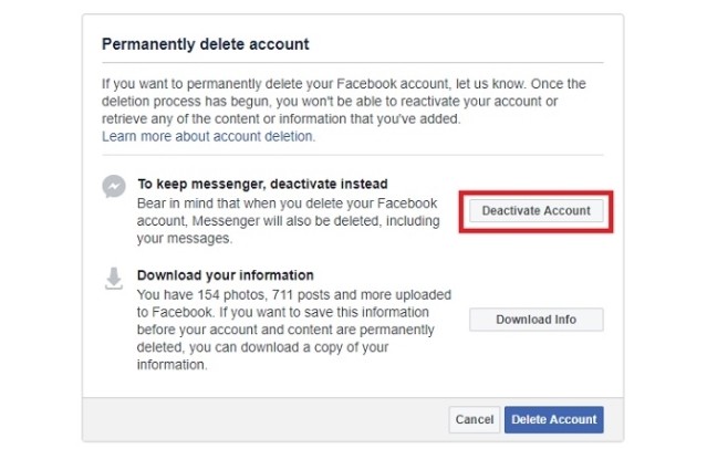 Tái kích hoạt tài khoản Facebook