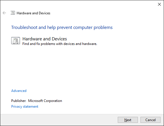 Chạy trình khắc phục sự cố Windows 10