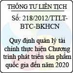 thng t 36 2011 ttlt bkhcn btc bnv