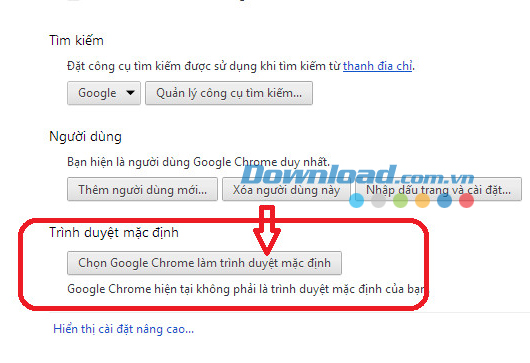 Hướng dẫn đặt trình duyệt web mặc định