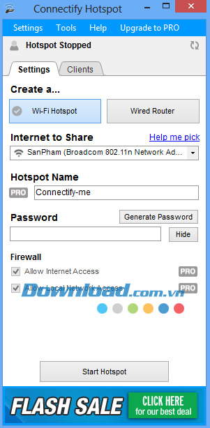Cách Phát Wifi Trên Laptop Bằng Connectify Hotspot - Download.Vn