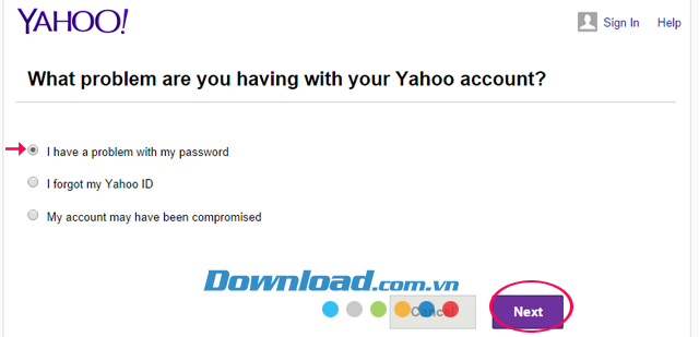 Hướng dẫn lấy lại mật khẩu Yahoo bị mất