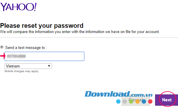 Hướng dẫn lấy lại mật khẩu Yahoo bị mất