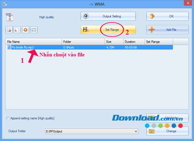 Hướng dẫn tạo nhạc chuông bằng Format Factory