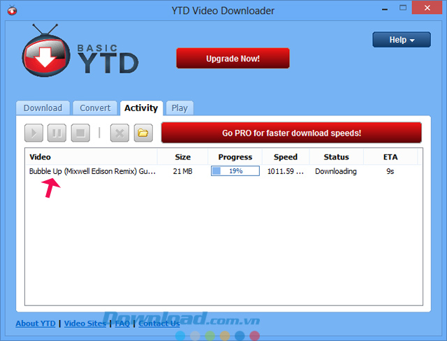 Tải video YouTube, Facebook bằng YTD Video Downloader