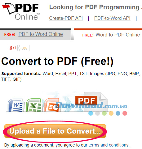 Chuyển đổi Word sang PDF trực tuyến miễn phí