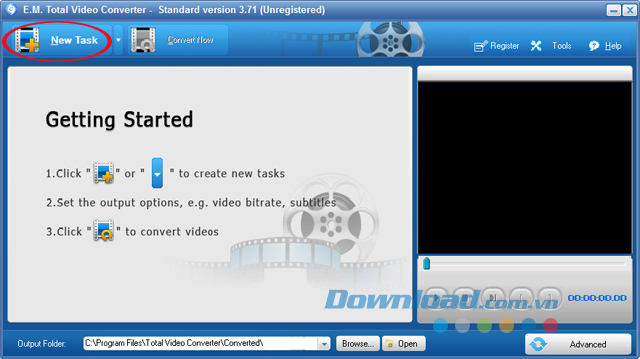 Hướng dẫn chuyển đổi Video bằng Total Video Converter