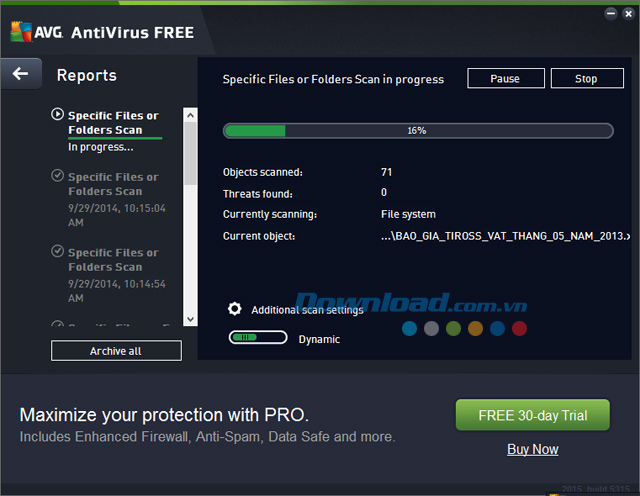 Hướng dẫn cài đặt và sử dụng AVG AntiVirus Free diệt virus