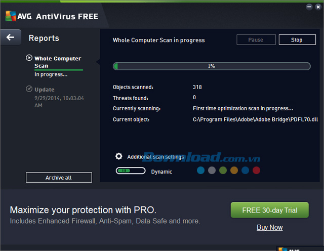 Hướng dẫn cài đặt và sử dụng AVG AntiVirus Free diệt virus