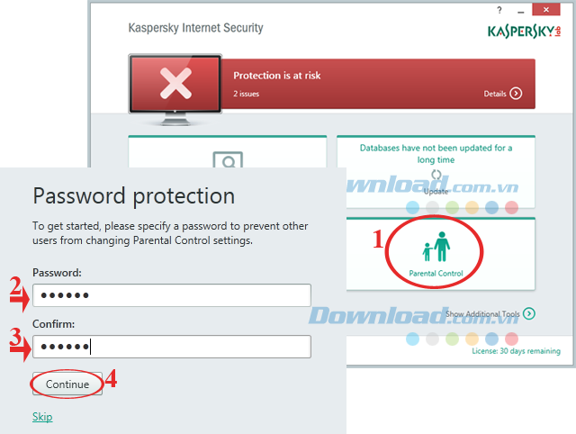 Kiểm soát quyền truy cập Internet bằng Kaspersky Internet Security
