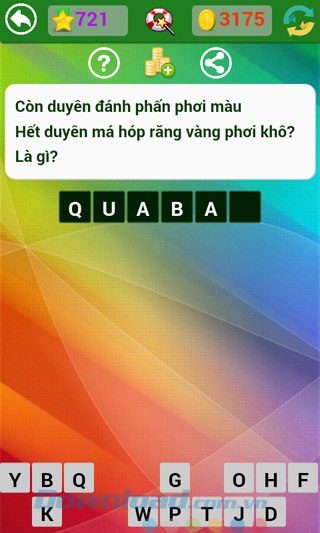 Đáp án trò chơi Đố vui dân gian - Phần 21