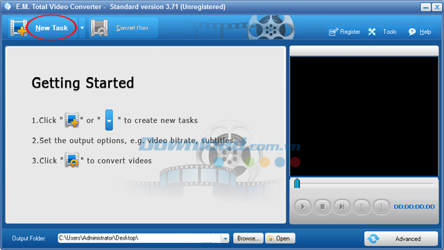 Cách chuyển đổi Video sang FLV bằng Total Video Converter