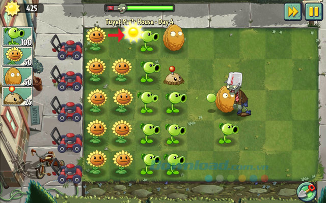 Mẹo hay chinh phục game Plants Vs. Zombies 2