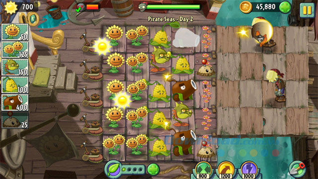 Mẹo hay chinh phục game Plants Vs. Zombies 2