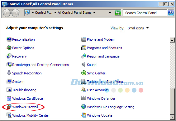 Cách tắt tường lửa Firewall để chơi game