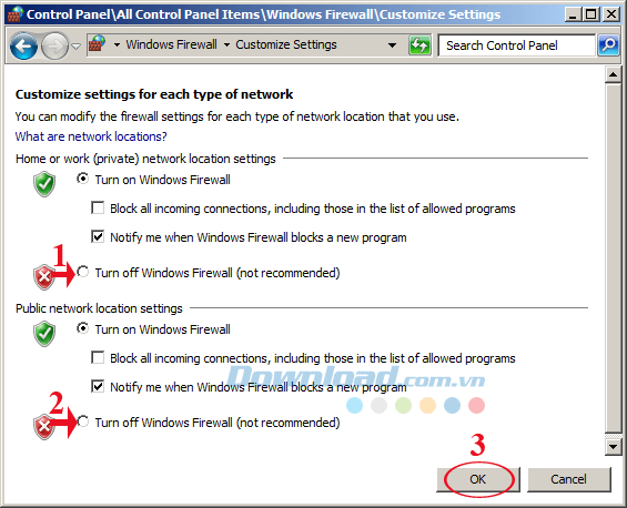 Cách tắt tường lửa Firewall để chơi game