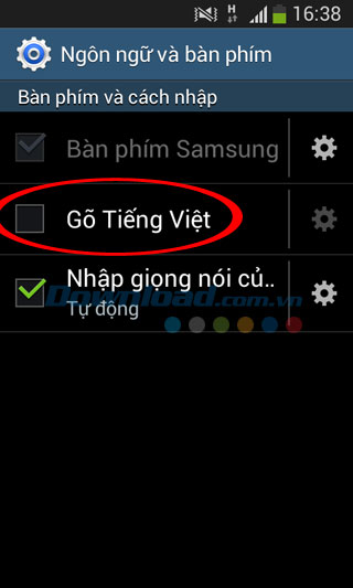 Gõ tiếng Việt trên Android