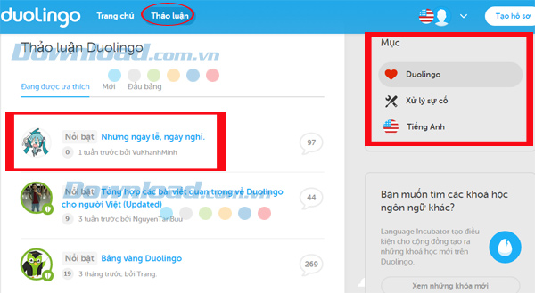 Học ngoại ngữ miễn phí với Duolingo