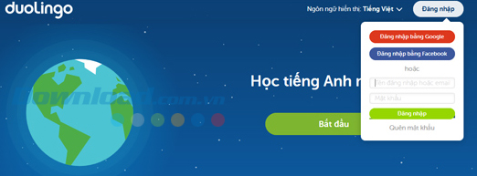 Học ngoại ngữ miễn phí với Duolingo