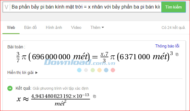 Cách dùng Cốc Cốc để giải Toán cực nhanh 