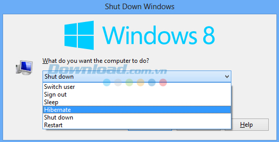 Cách bật tính năng “ngủ đông” Hibernate trên Windows 8