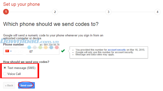 Cách tạo bảo mật 2 bước cho Google Mail