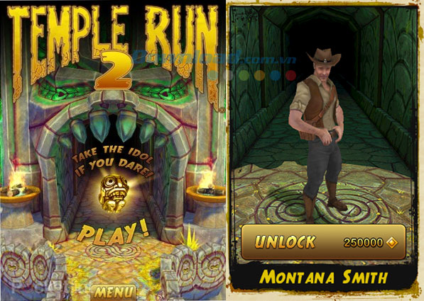 Tìm hiểu hệ thống nhân vật trong game Temple Run 2