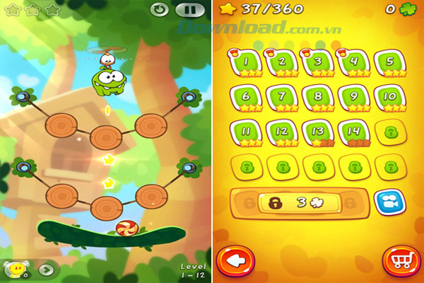 Bí quyết chinh phục game Cut The Rope 2