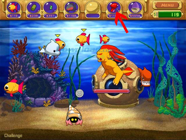 Kinh nghiệm chơi Adventure trong game Insaniquarium Deluxe 