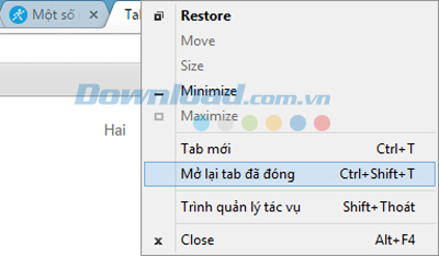 Hướng dẫn mở lại tab vừa đóng trên các trình duyệt nhanh nhất 