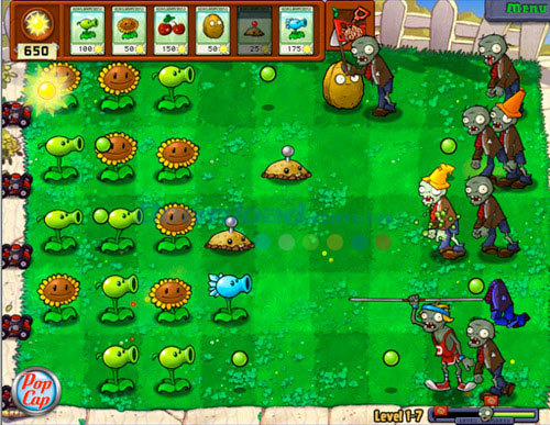 Phân tích sức mạnh các loại cây và zombie trong Plants vs. Zombies - P1