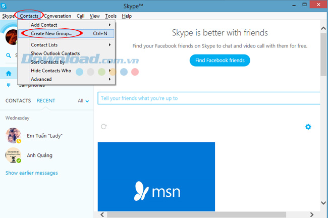 Cách thực hiện cuộc gọi nhóm trong Skype