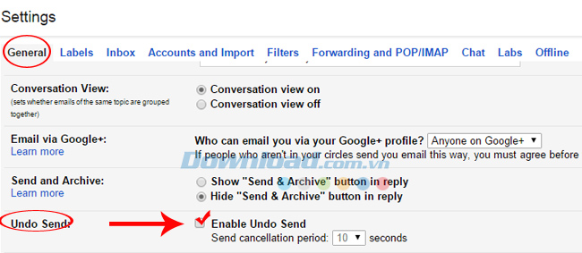 Hướng dẫn sử dụng tính năng Undo Send trong Gmail