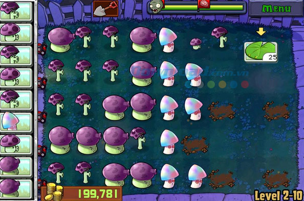Bí quyết vượt qua tất cả level trong game Plants vs. Zombies